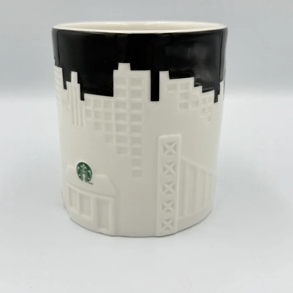 2012 Starbucks NEW YORK CITY Mug Collectors Series Relief Skyline Taxi 16oz 3D